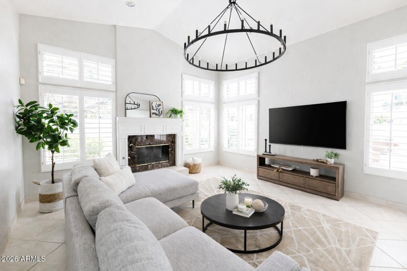 Family Room with Fireplace