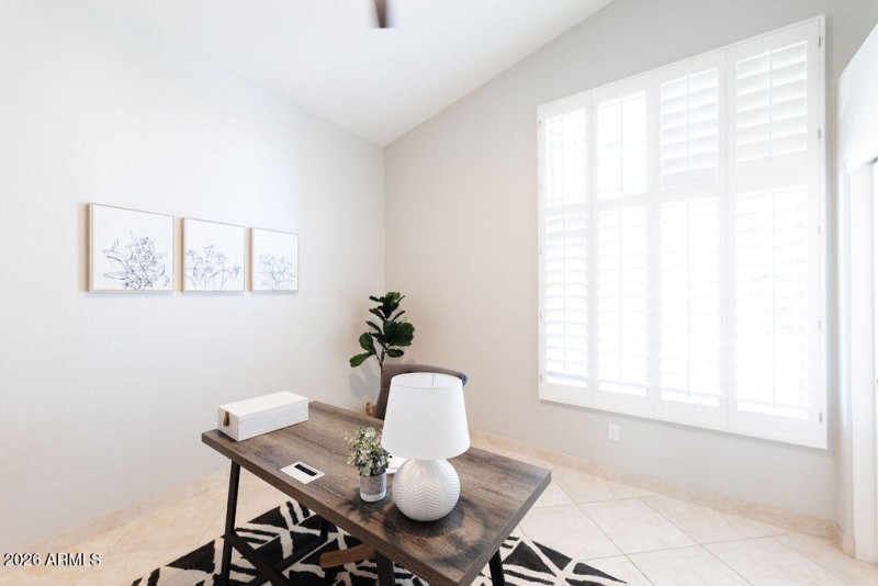 Bedroom 2/Office with Double Doors