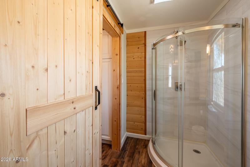 Bathroom with Barn Door