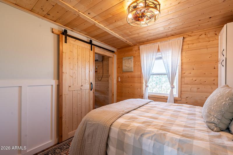 Bedroom with Barn Door