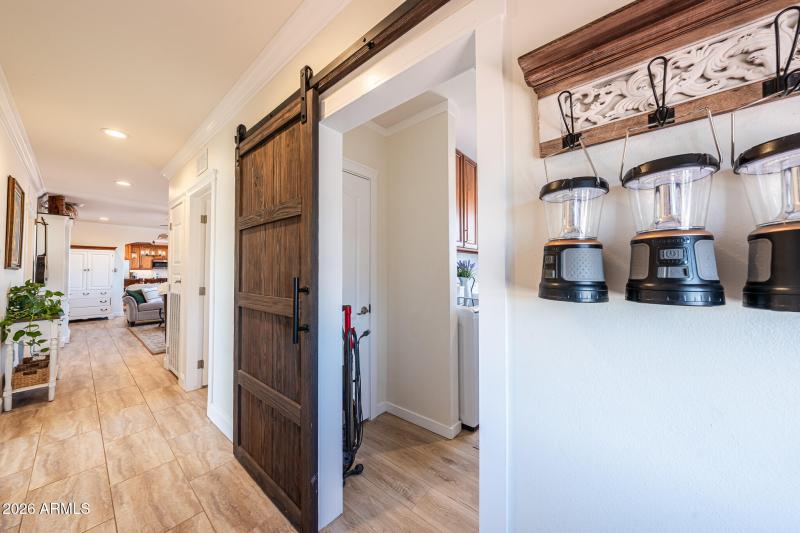Barn Door to Laundry Room