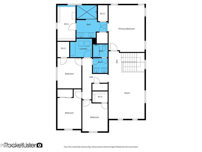 Second level floor plan