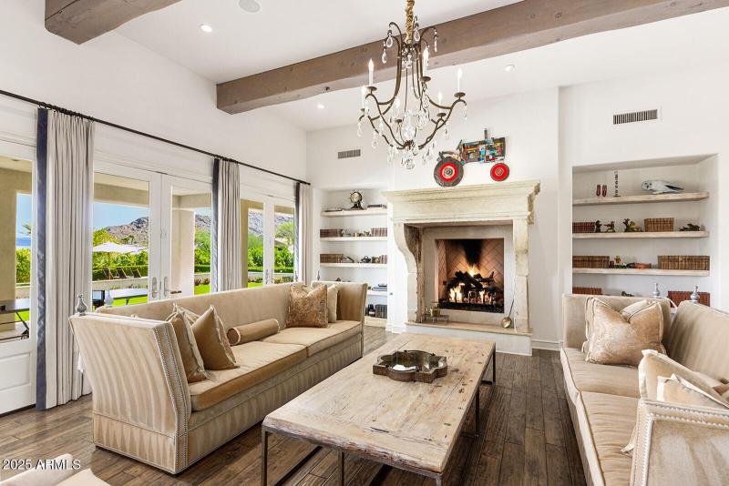 Large scale fireplace