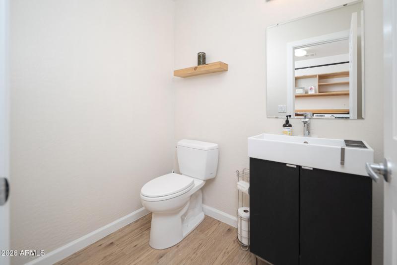 half bath downstairs