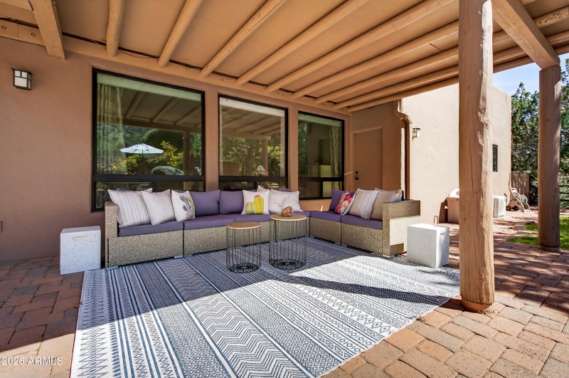 COVERED patio off of Breakfast Room