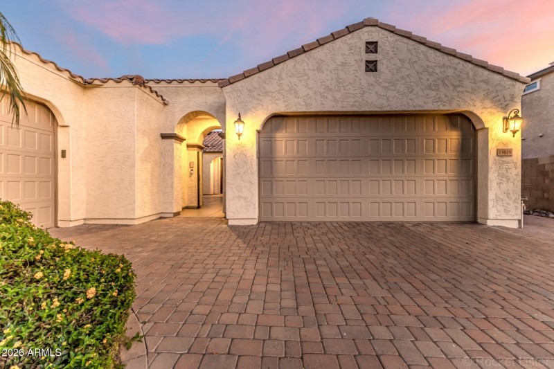 Front with beautiful gated courtyard