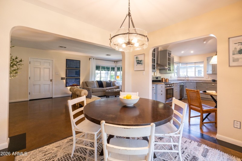 Views To Living Room and Kitchen