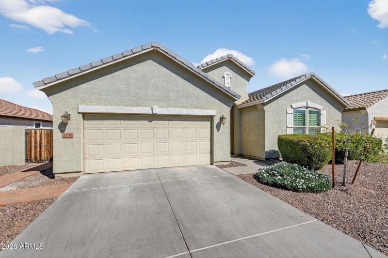 Front view of the house