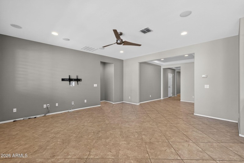 Large living space with natural light