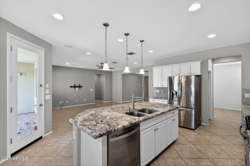 kitchen refrigerator view