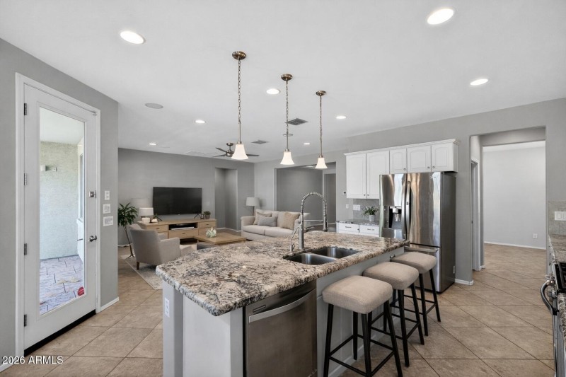 kitchen refrigerator view