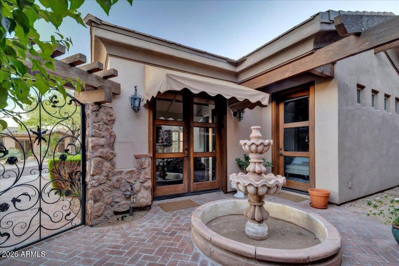 Front Courtyard in the Evening