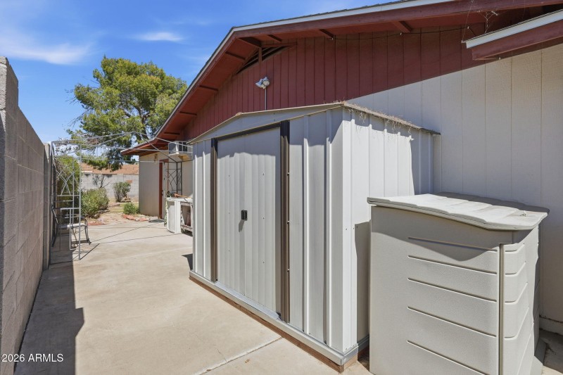 Storage on RV Parking Slab