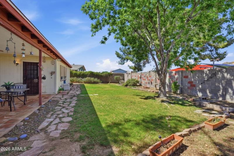 Back Patio and Pavered Walkway