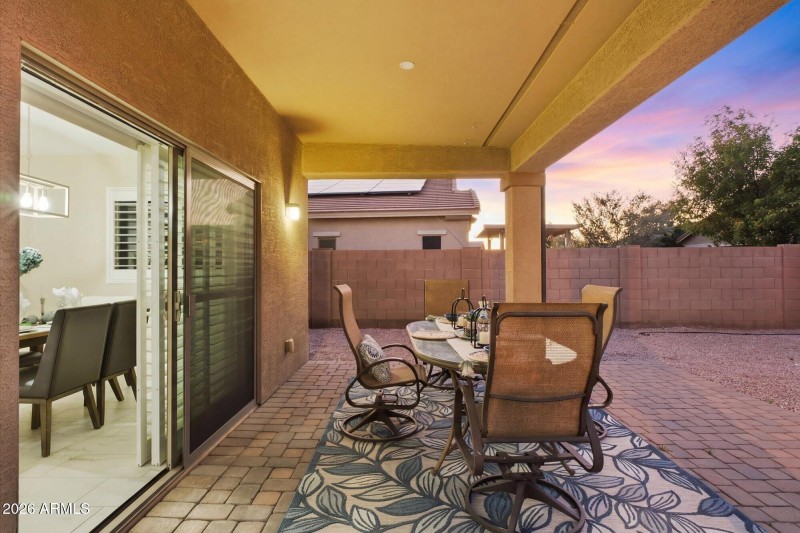 Covered Patio with Pavers