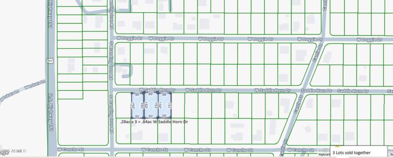 Property lines - 3 lots