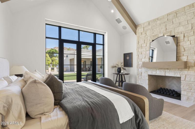 Primary bedroom fireplace