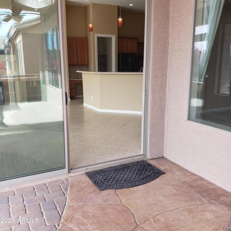 Patio entrance door