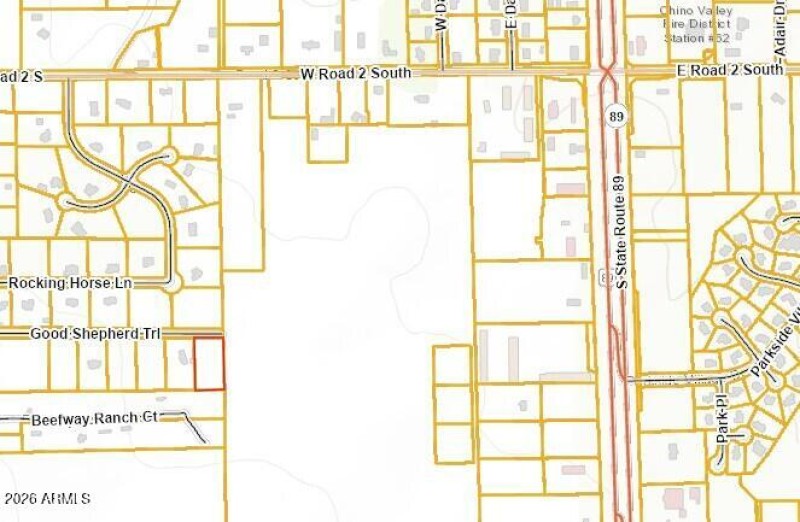 County Property Lines in Red