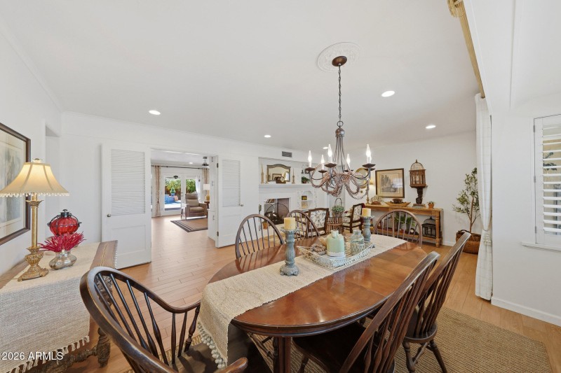 Dining in great room