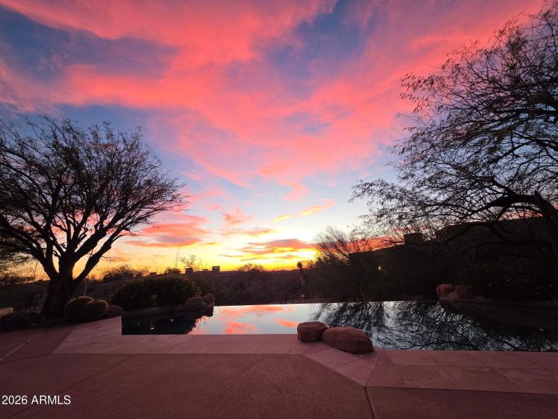 Sunset from Pool