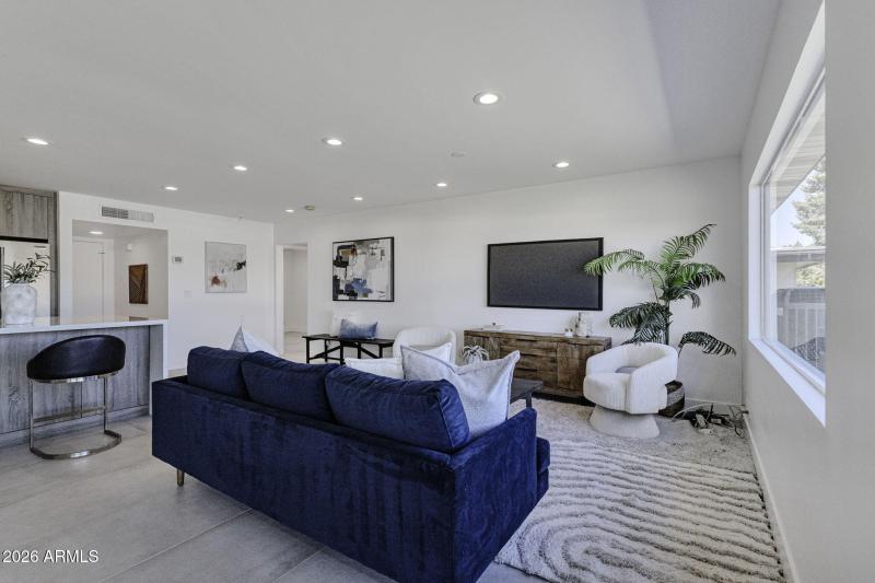 View from greatroom to foyer.