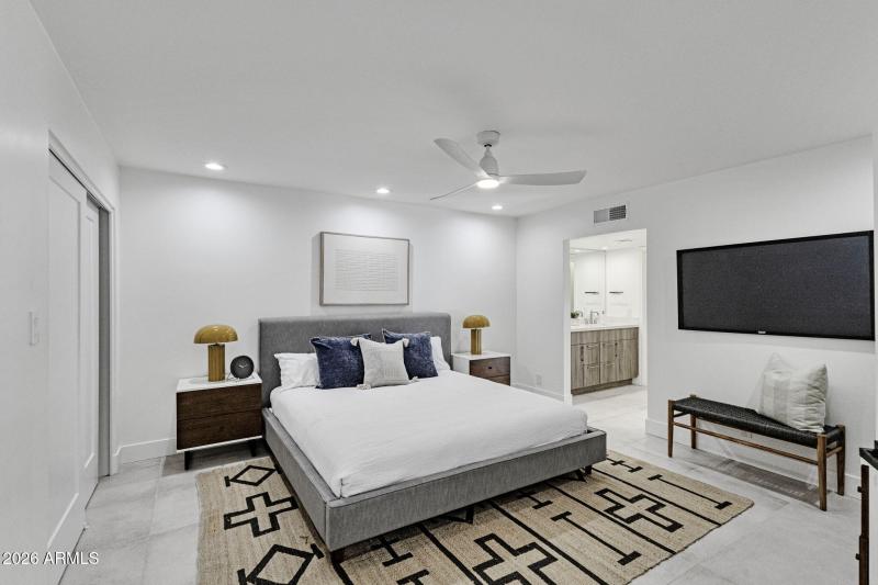 Spacious primary suite.