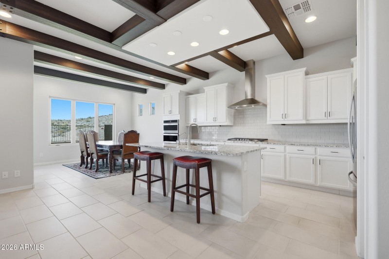 Chefs kitchen with a view
