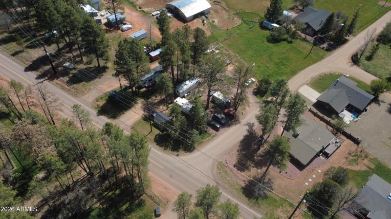 Front Right corner of pine rd