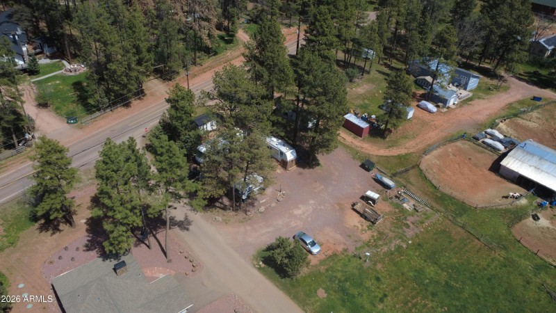 high back left corner of pine roadf