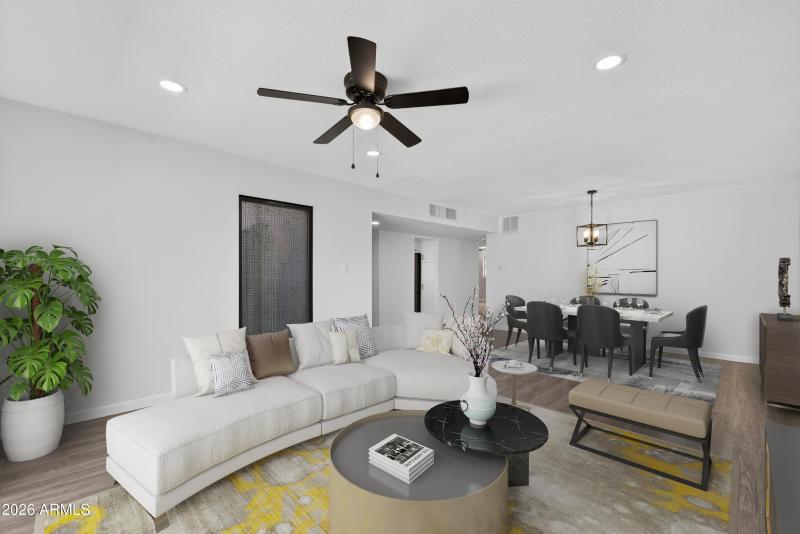 Great Room Staged