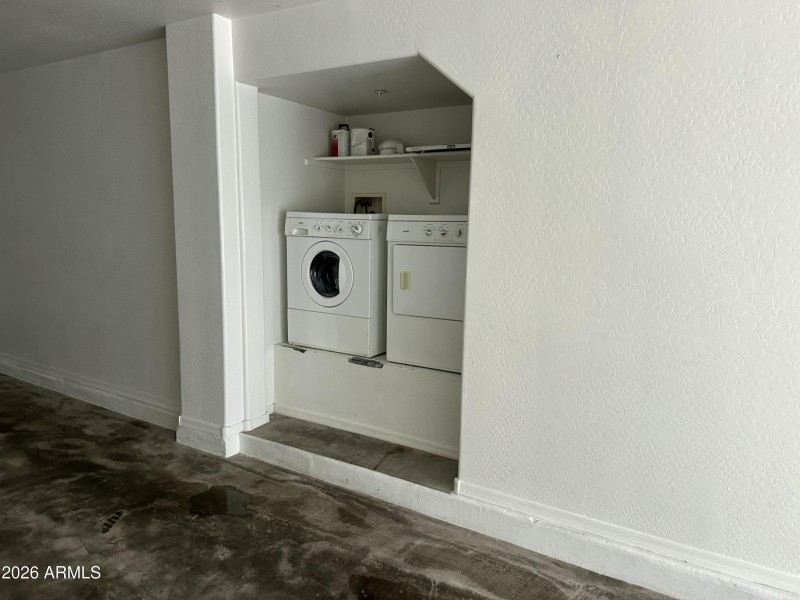 Laundry Center in garage