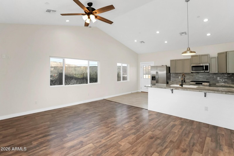 Living Room Looking Toward Kitchen