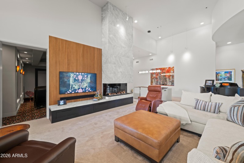 Great Room with adjoining Movie Theater