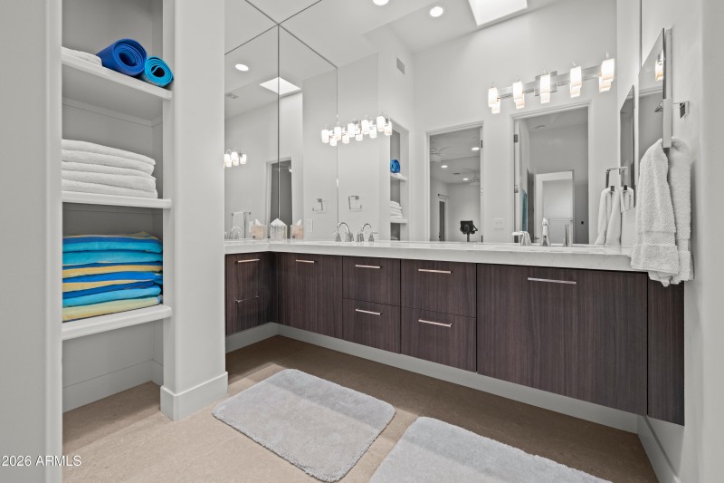 Bathroom connects Bdrm 3 & Exercise Rm