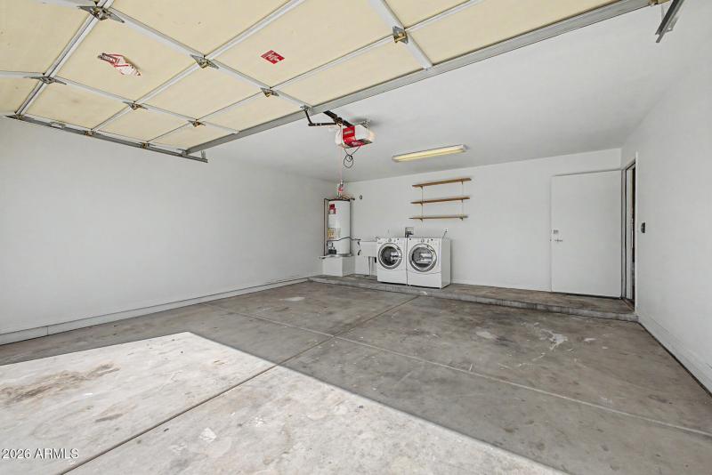 Laundry in Garage