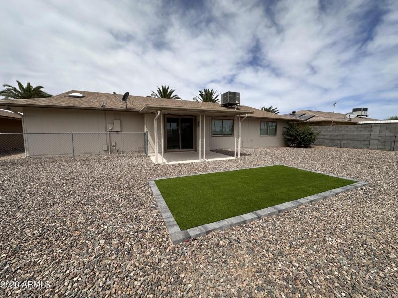 Low maintenance desert back yard