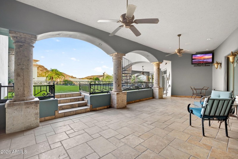 Covered Patio off Secondary Bedrooms