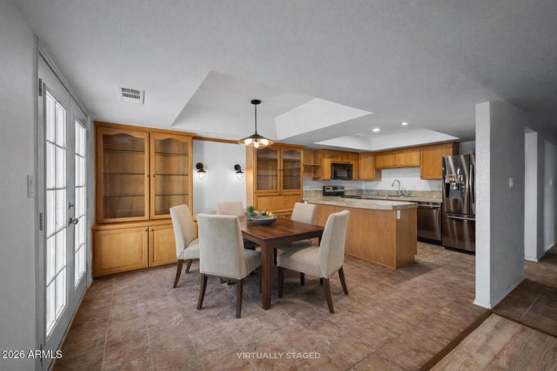 Bright and inviting dining space