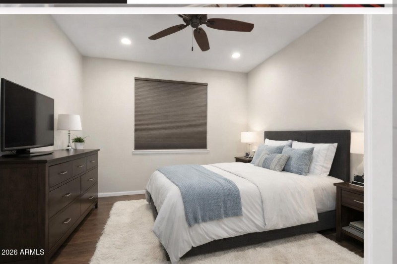Virtually Staged Den