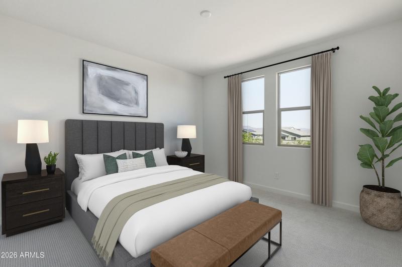 Virtual Staging secondary bedroom