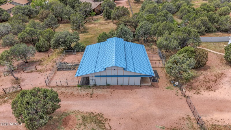 Aerial of Barn