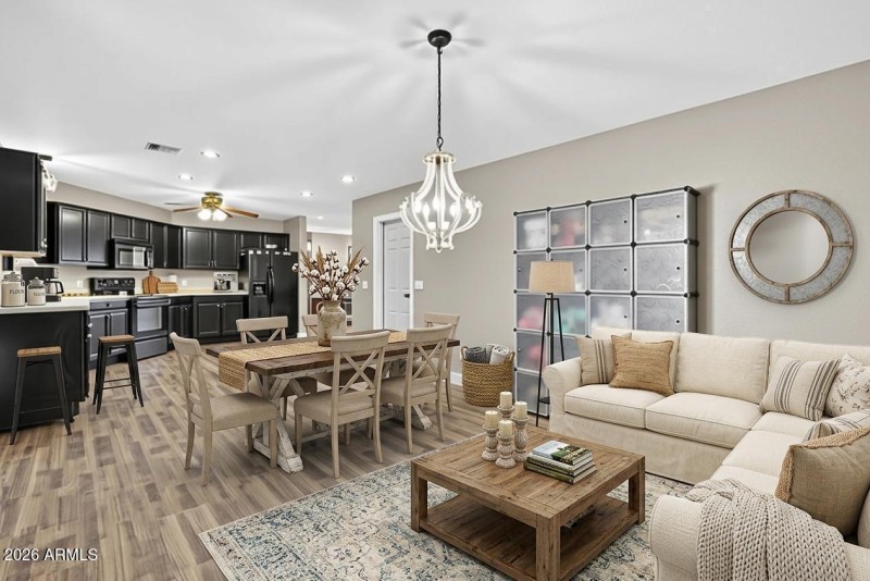 Family - Great Room AI staged