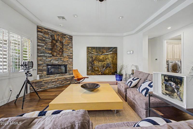 Stone Fireplace Living Room