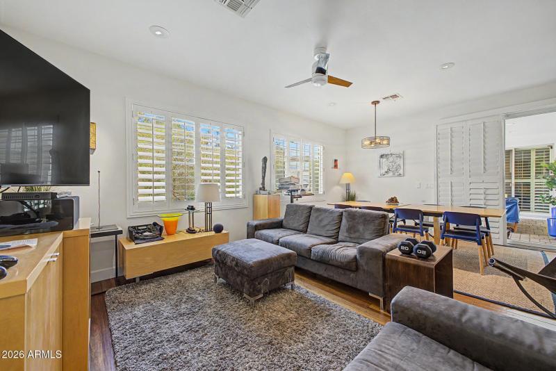 Bright Room with Shutters