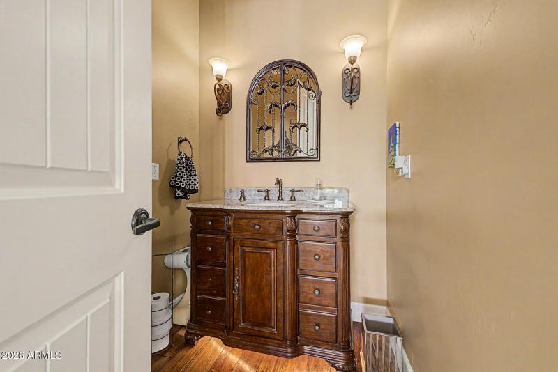 Elegant Powder Room Vanity