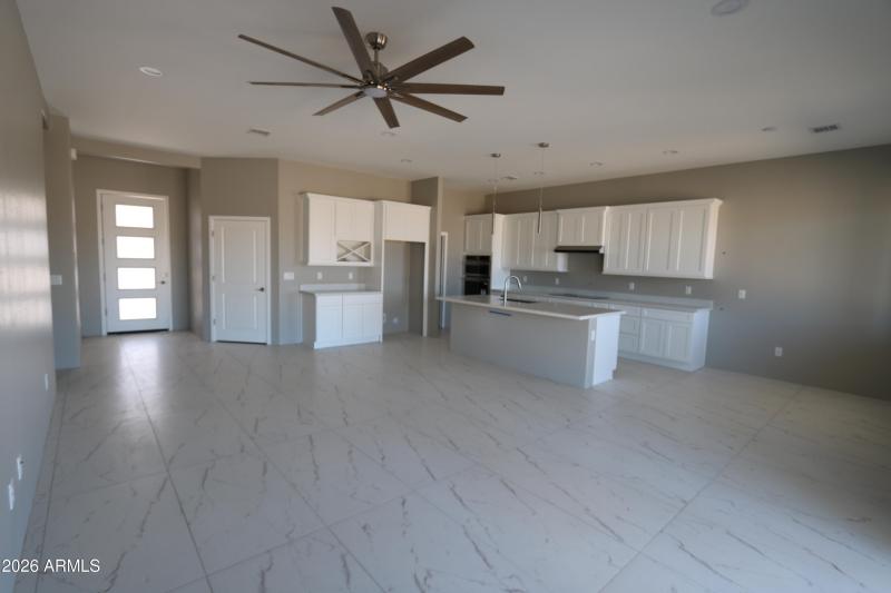 Great room and kitchen