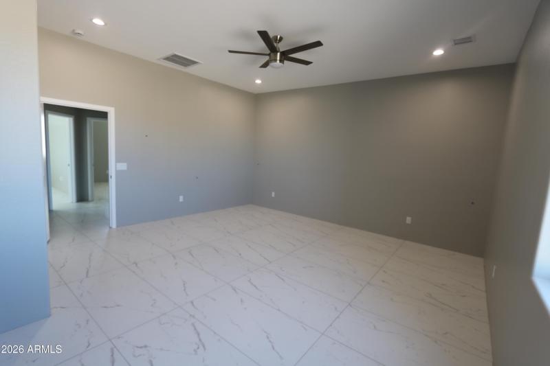 Finished master bedroom