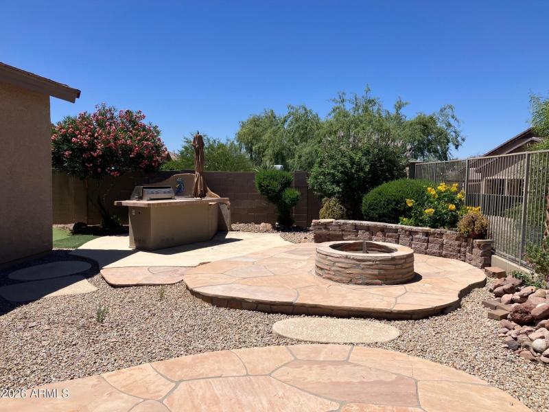 Fire pit and BBQ