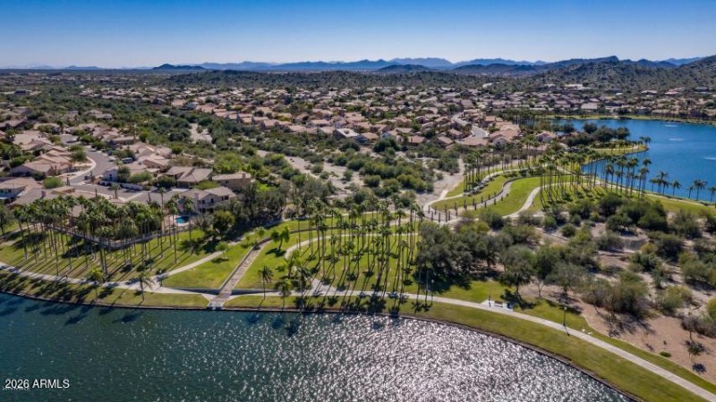 trails lakes drone